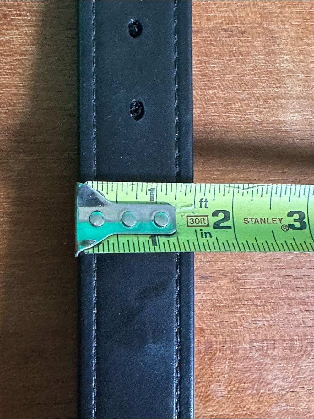 Hanks Belts 100 Year Black Leather Belt 36” Waist, 40.5” Length, 1.5”Wide - Picture 6 of 9